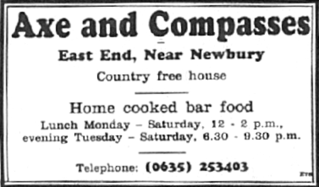 Axe & Compasses, East End