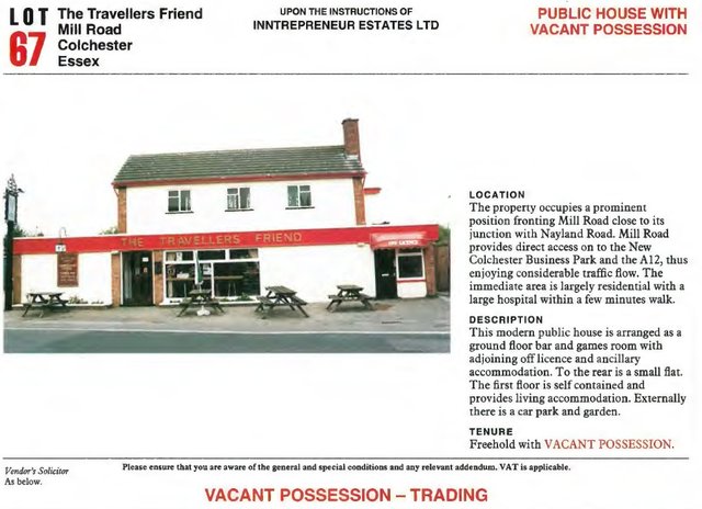 Travellers Friend, Colchester