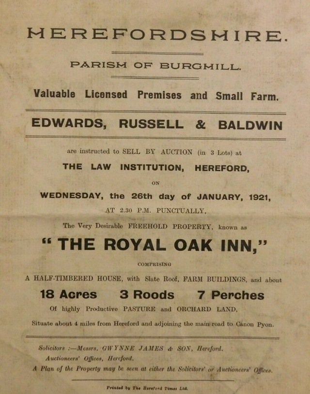 Royal Oak, Burghill