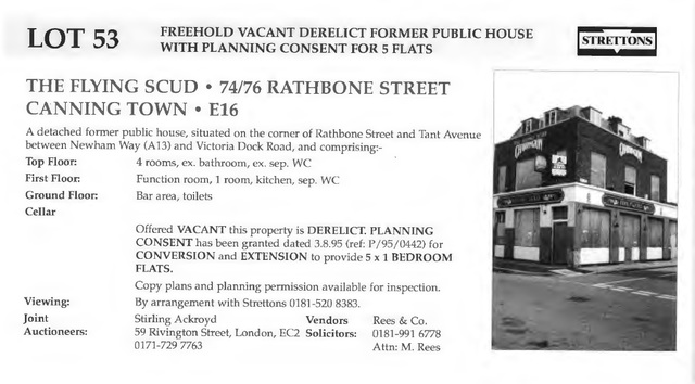 Flying Scud, North Woolwich