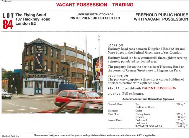 Flying Scud, Bethnal Green