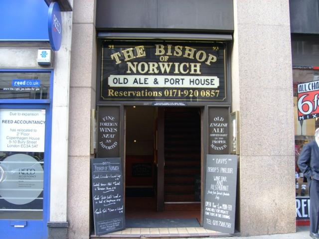 Bishop Of Norwich, Moorgate