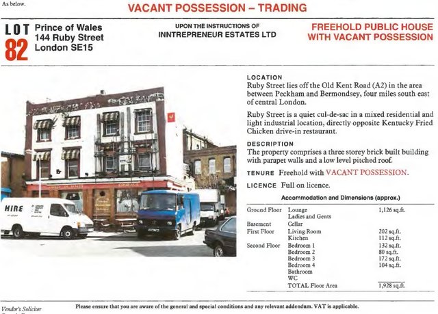 Prince Of Wales, Peckham