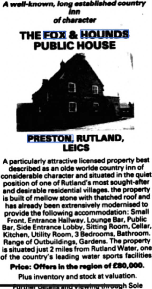 Fox & Hounds, Preston