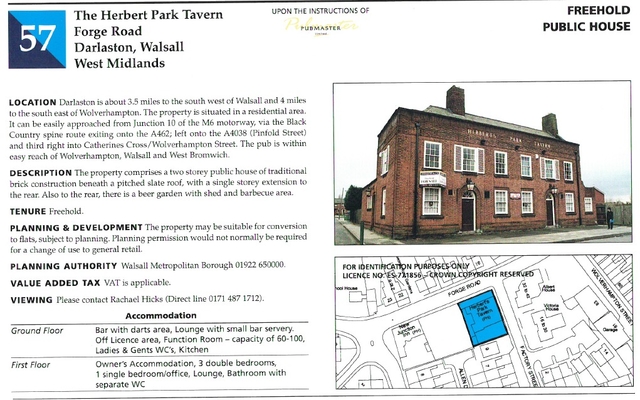 Herbert Park Tavern, Darlaston