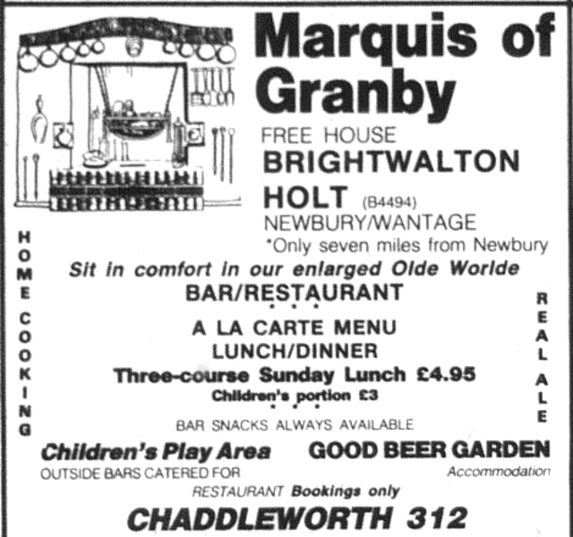 Marquis Of Granby, Brightwalton Marquis Of Granby, Brightwalton