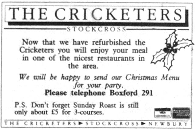 The Cricketers, Stockcross The Cricketers, Stockcross