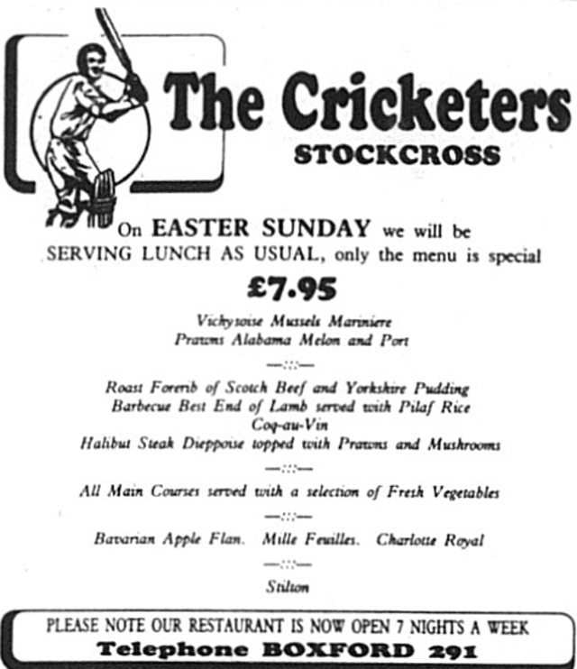 The Cricketers, Stockcross The Cricketers, Stockcross