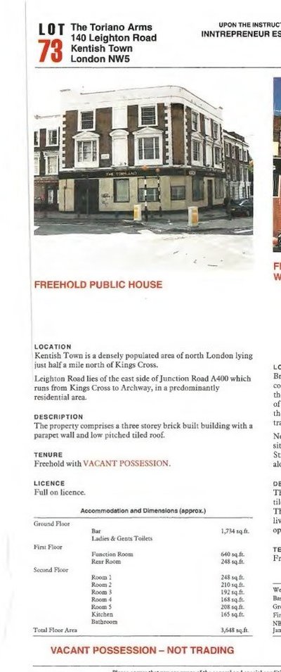 Torriano Arms, Kentish Town Torriano Arms, Kentish Town